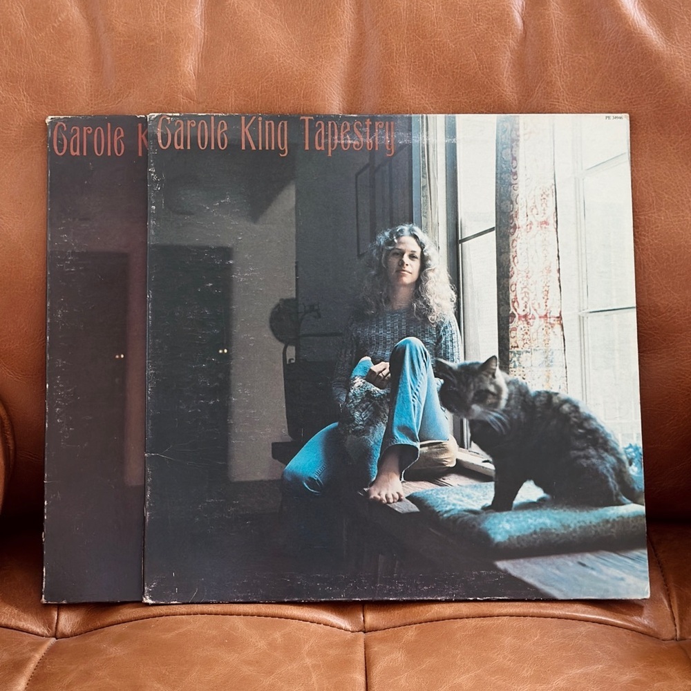 x2 vintage tapestry vinyl records Carole  king